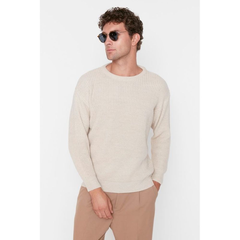 NWT Trendyol Men Oversize Crew neck Knitwear Sweater